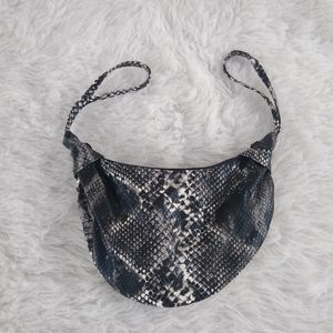 Bijoux Terner Snakeskin Clutch Festival Accessories Party Victorian Black White